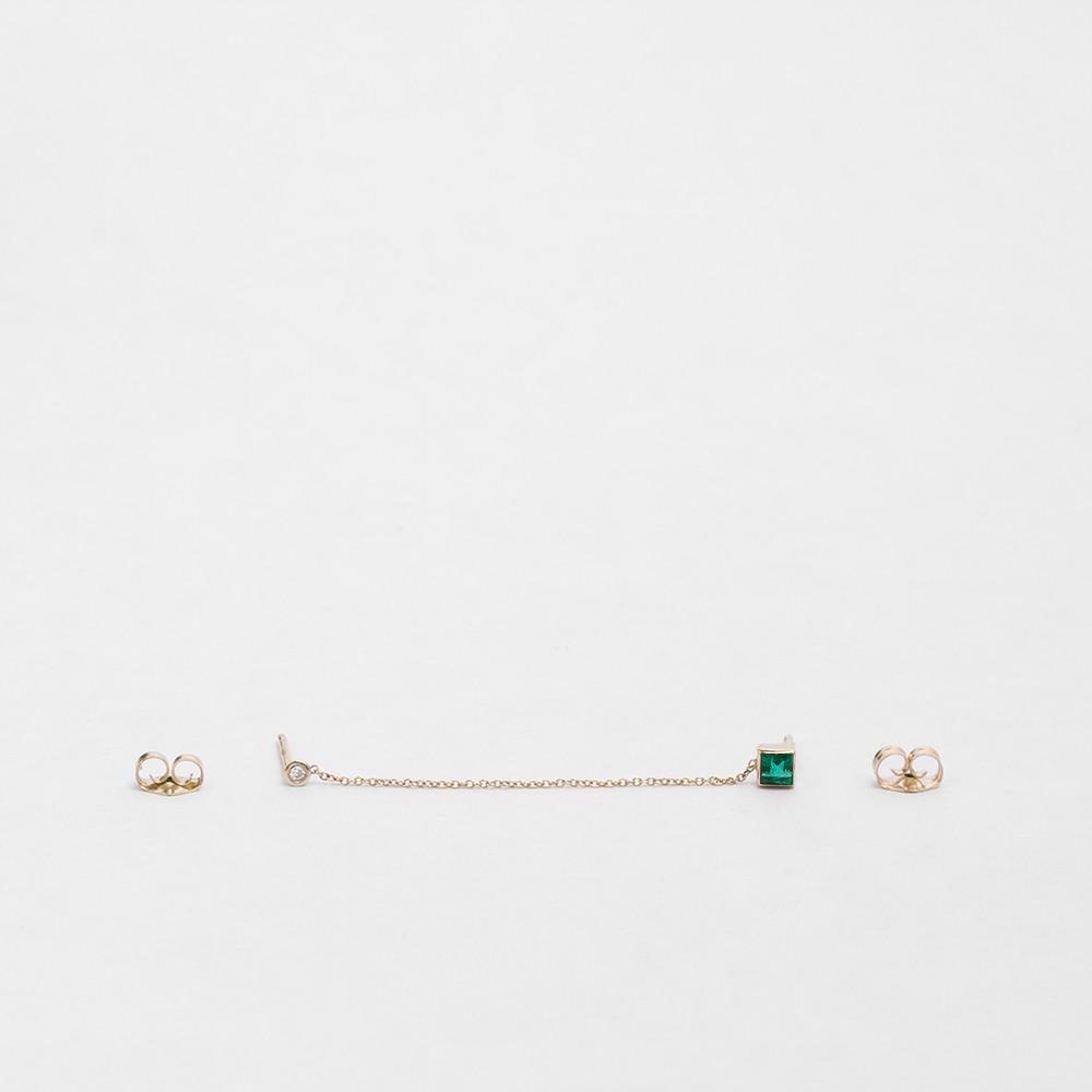 Noma Earring with Emerald