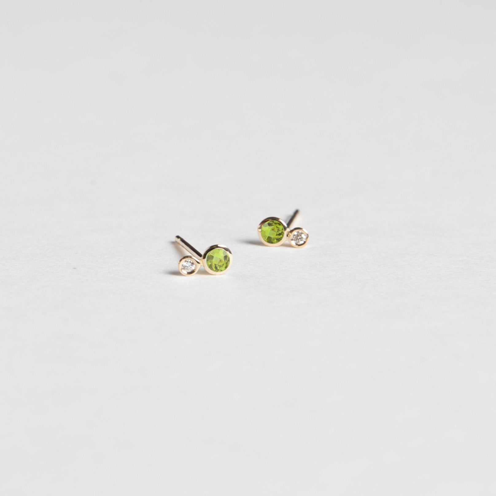 Kiki Stud Earrings with Peridot
