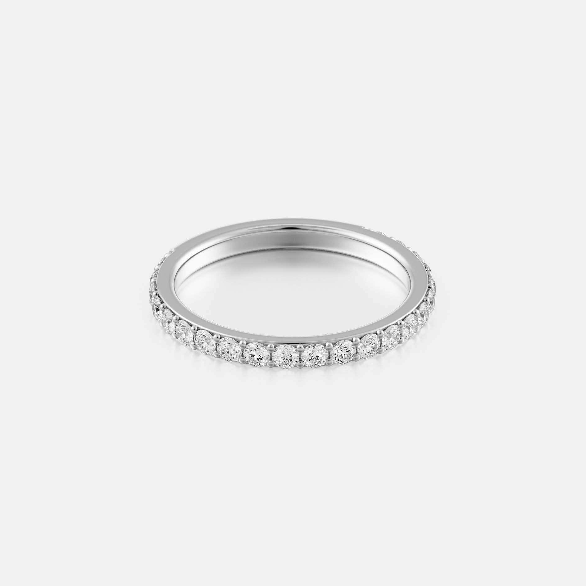 Timeless round diamond eternity band, perfect for stacking 14k 18k gold SHW coolest fine jewelry store