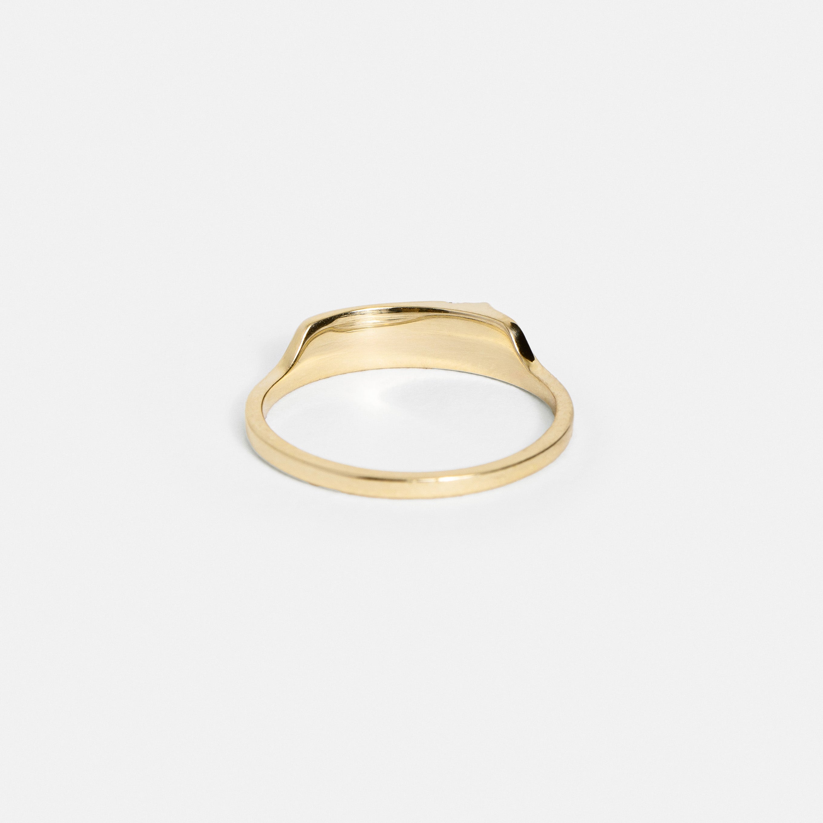 Modern Engagement Ring in solid 14, 18 karat yellow, white, rose gold or platinum by SHW coolest fine jewelry shop in downtown NYC near me