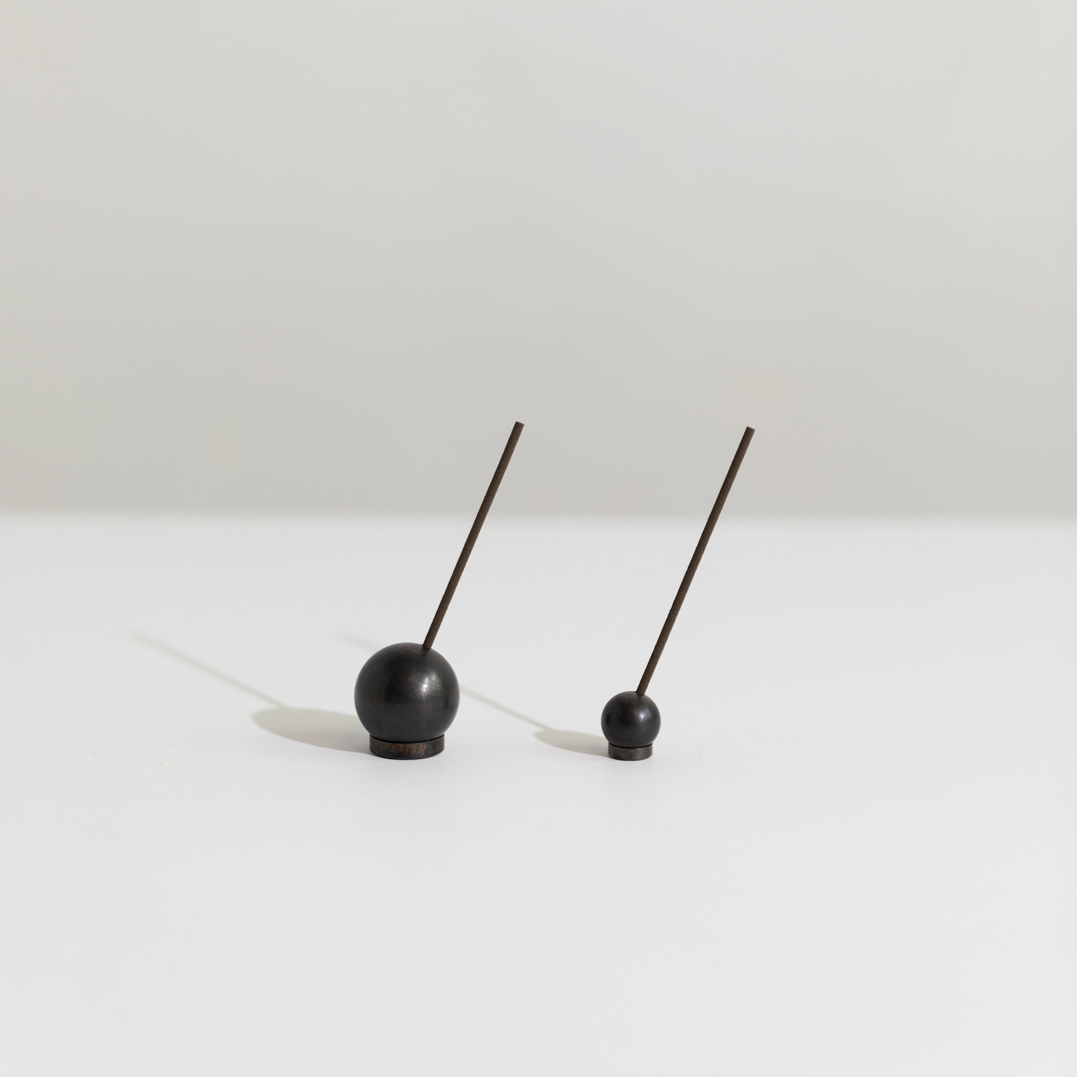 Sphere Incense Holder in blackened brass
