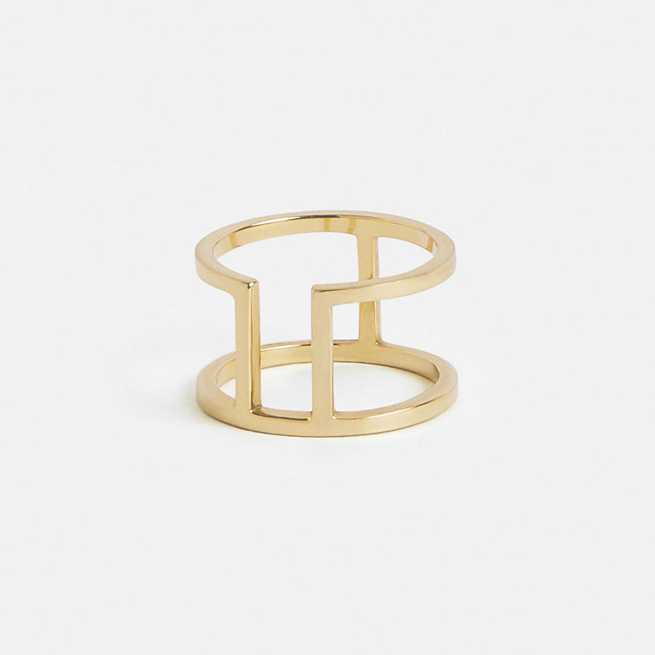 Cote Unisex Ring in 14k Gold by SHW Fine Jewelry New York City