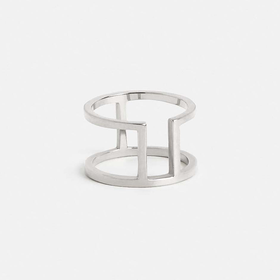 Cote Unique Ring in Sterling Silver by SHW Fine Jewelry New York City
