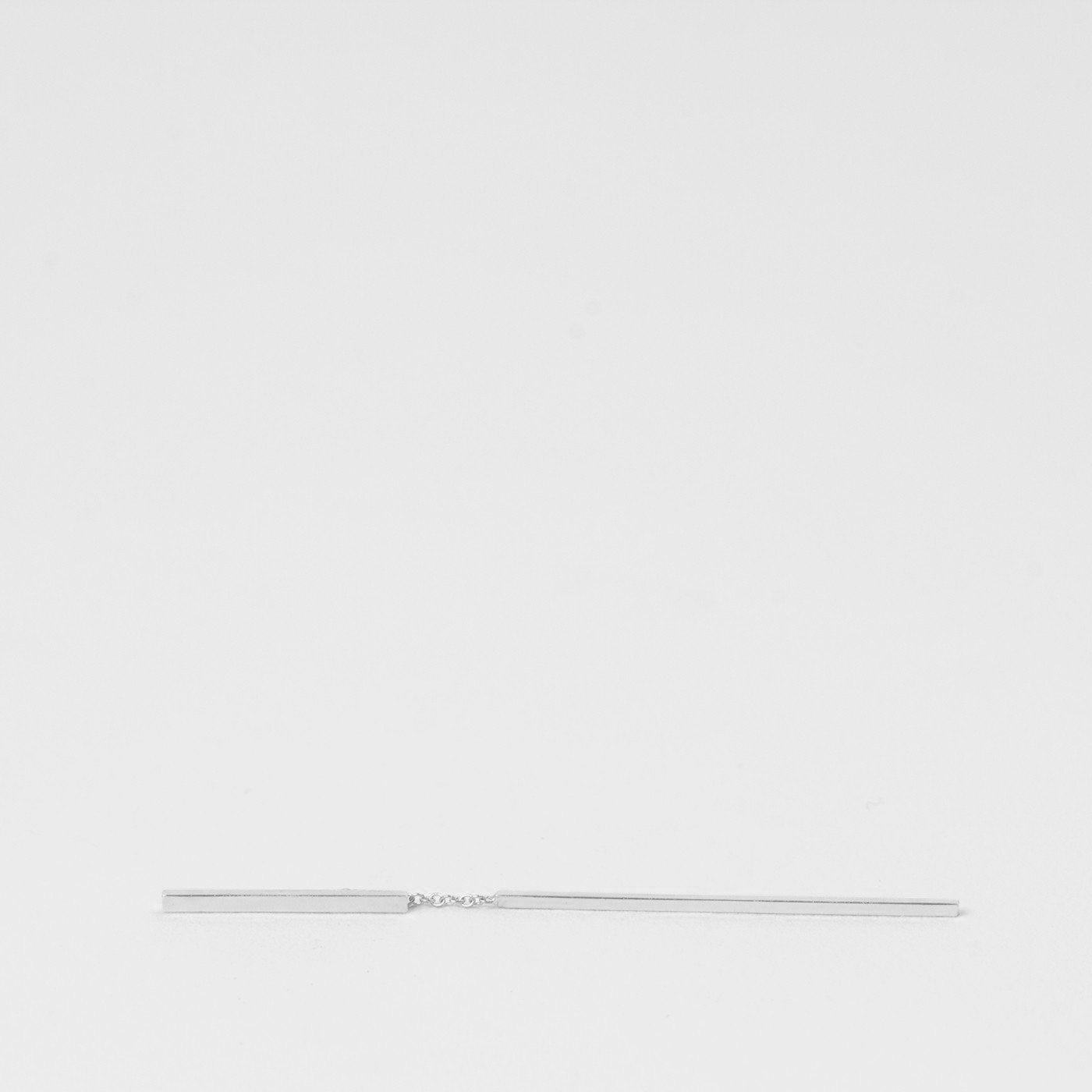 Eva Unconventional Earring in 14k White Gold By SHW Fine Jewelry NYC