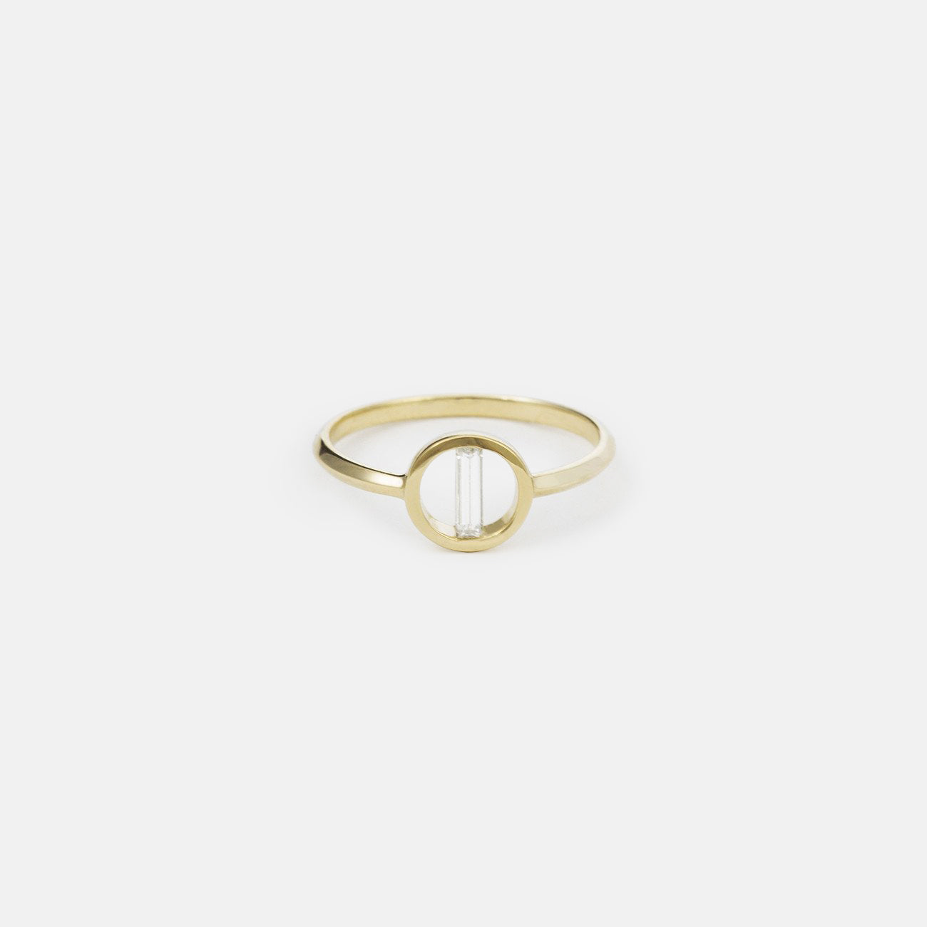 Lita Designer Ring in 14k Gold set with White Diamond by SHW Fine Jewelry