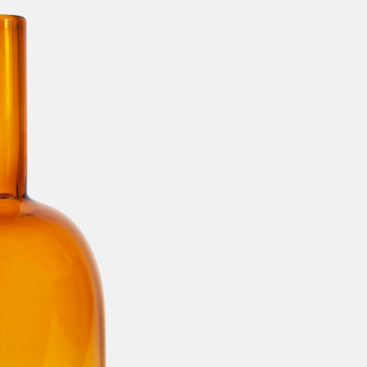 Tall Balloon Vase Amber