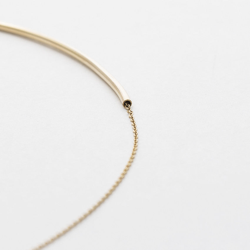 Kasi Minimalist Choker in 14k Gold By SHW Fine Jewelry NYC