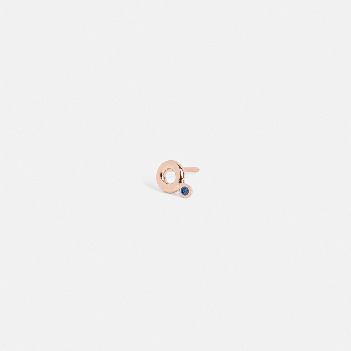 Pala Unique Earring 14k Gold set with Blue Sapphire By SHW Fine Jewelry NYC