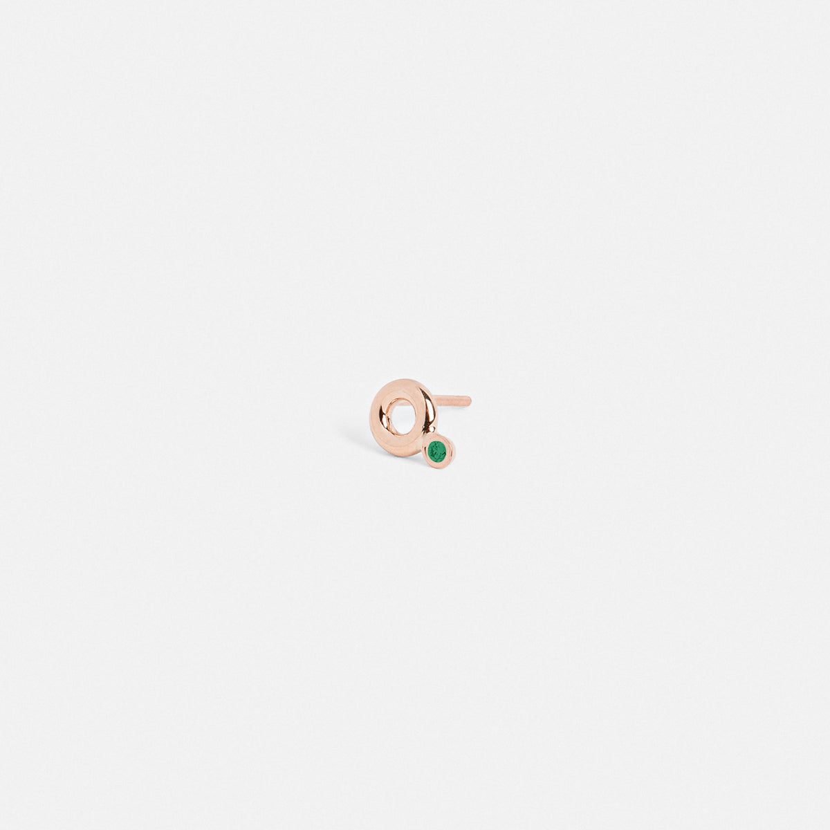 Pala Precious Earring 14k Gold set with Emerald By SHW Fine Jewelry NYC