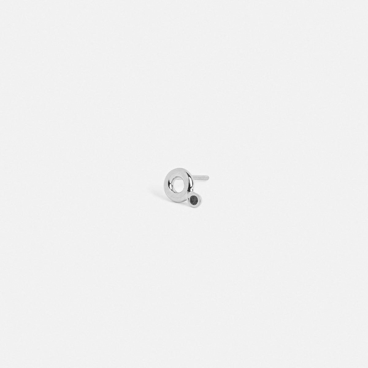 Pala Unique Earring 14k White Gold set with Black Diamond By SHW Fine Jewelry New York City