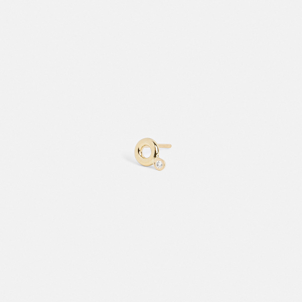 Pala Handmade Earring 14k Gold set with White Diamond By SHW Fine Jewelry NYC
