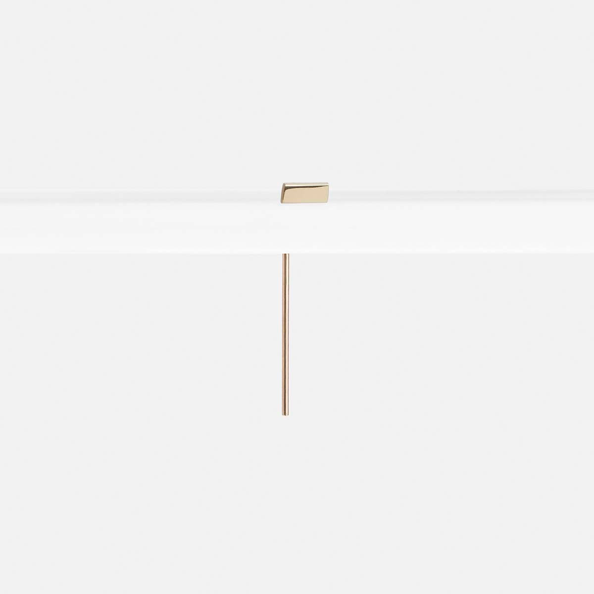 Tili Short Designer Pull Through Earring in 14k Gold By SHW Fine Jewelry NYC