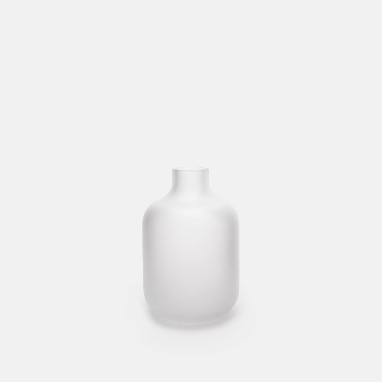 Frosted Clear Glass Bottle