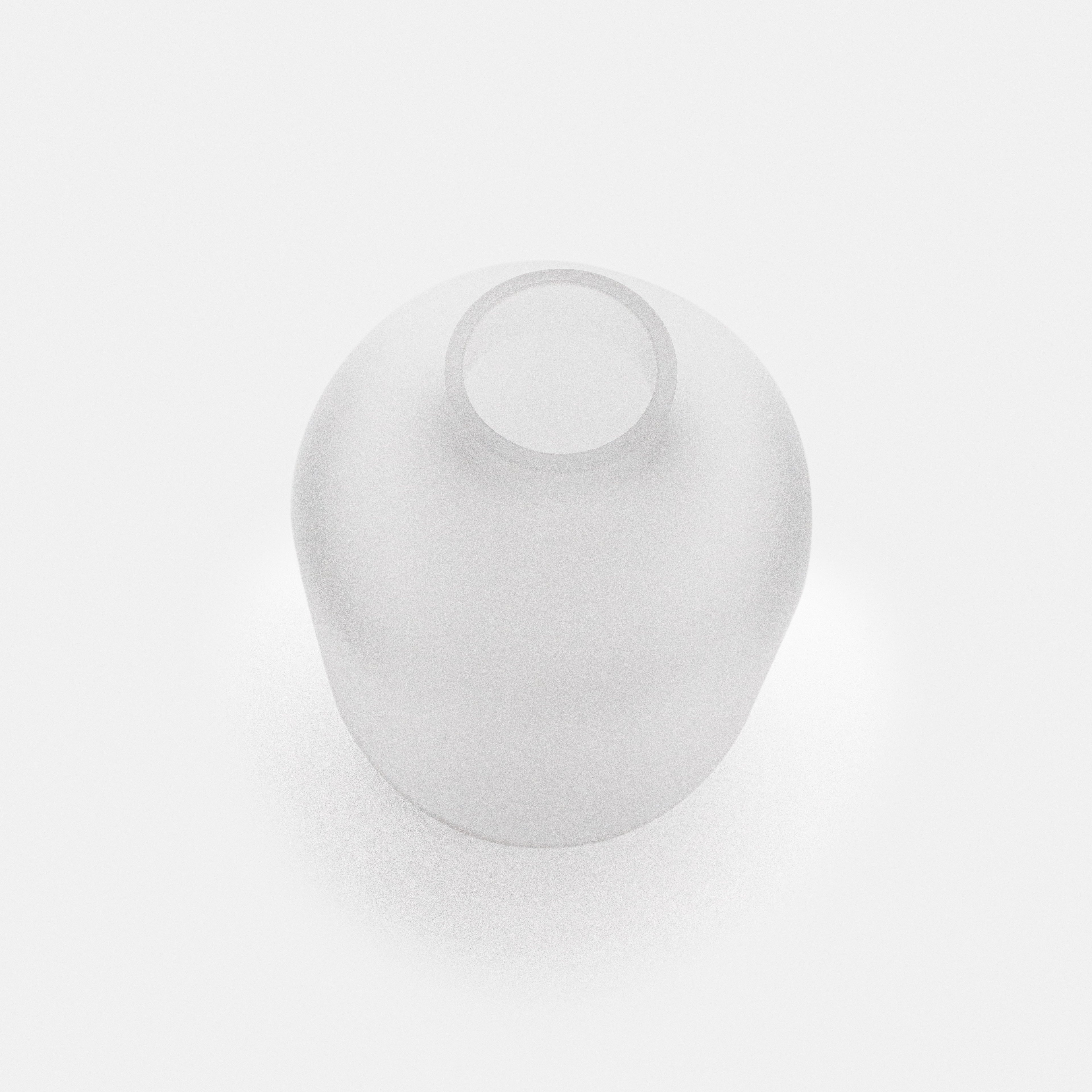 Frosted Clear Glass Bottle