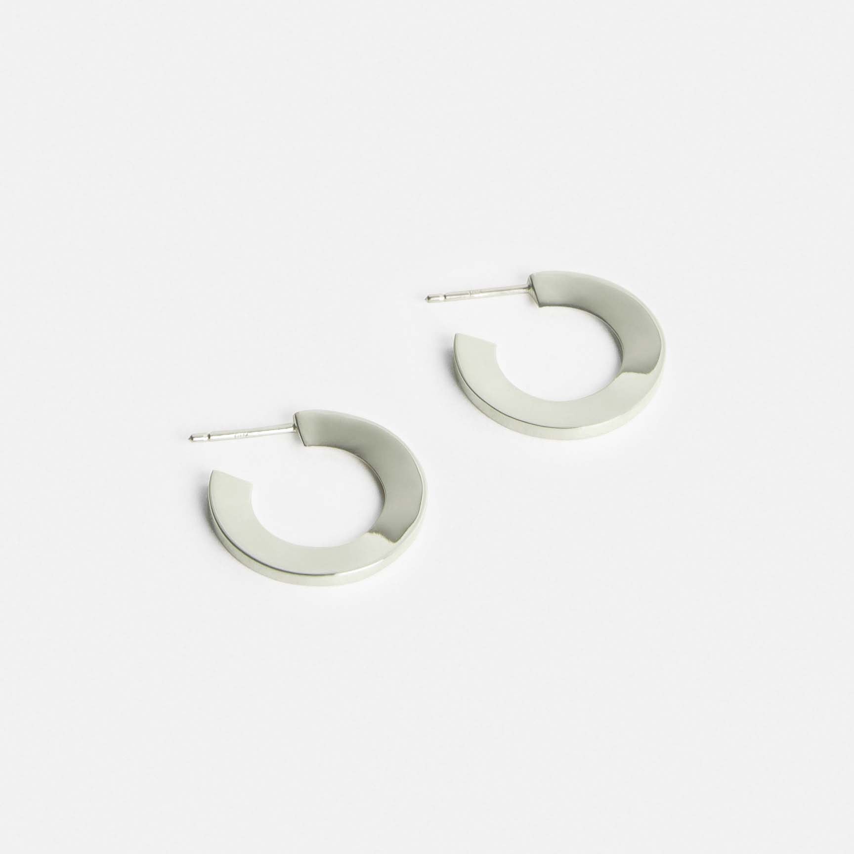 Kai Handmade Hoops in Sterling Silver By SHW Fine Jewelry NYC