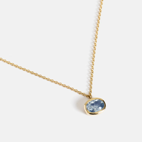Dana Necklace with Light Blue Sapphire