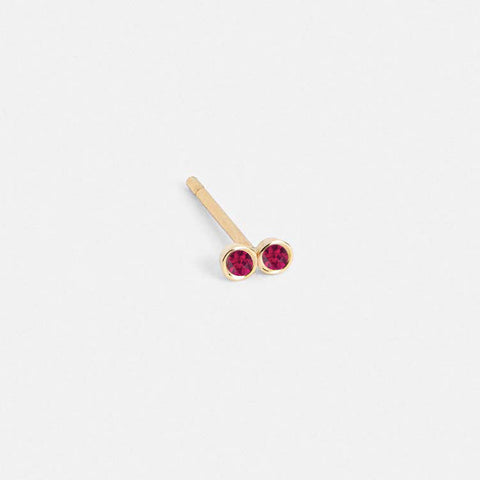 Etti Studs with Rubies