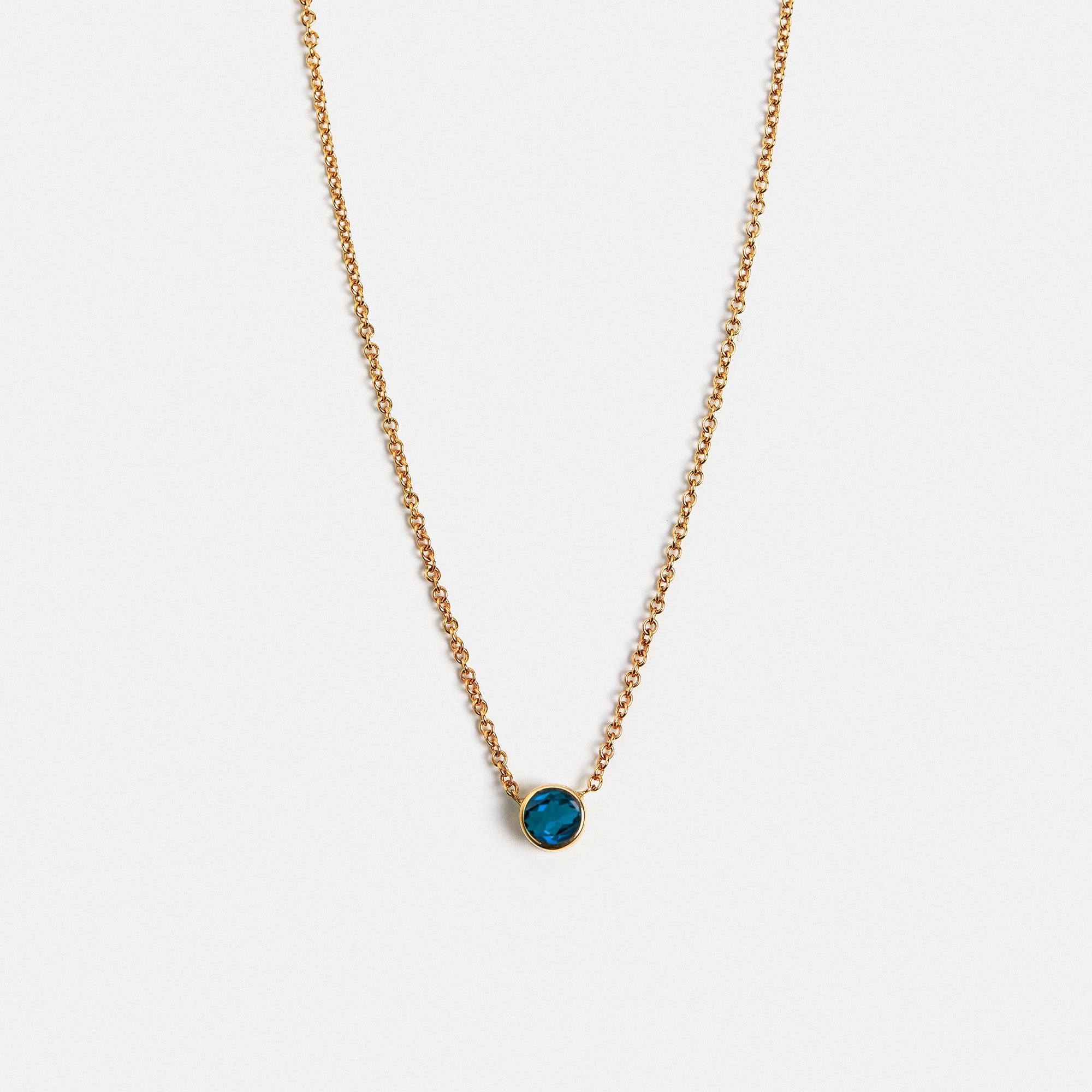 Ginta Necklace with London Blue Topaz