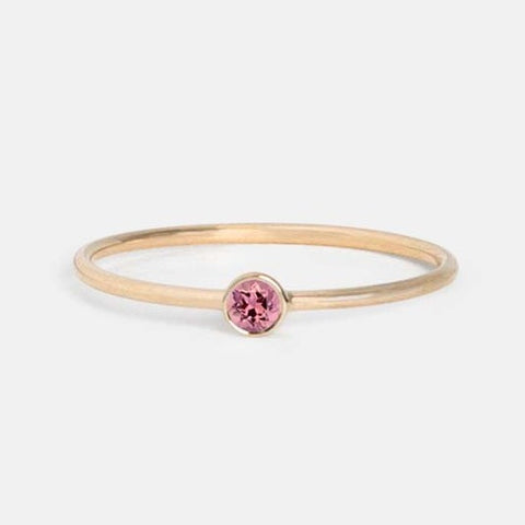 Large Kaya Ring with Pink Tourmaline