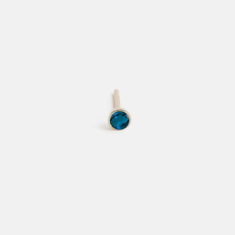 Large Kaya Stud with London Blue Topaz