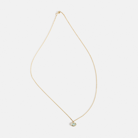 Dana Necklace with Aquamarine