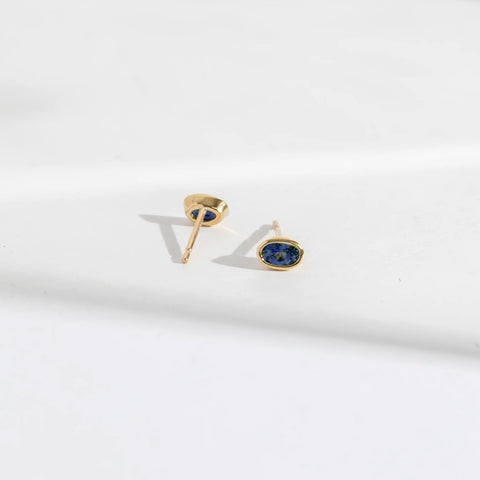 Ana Earrings with Sapphires