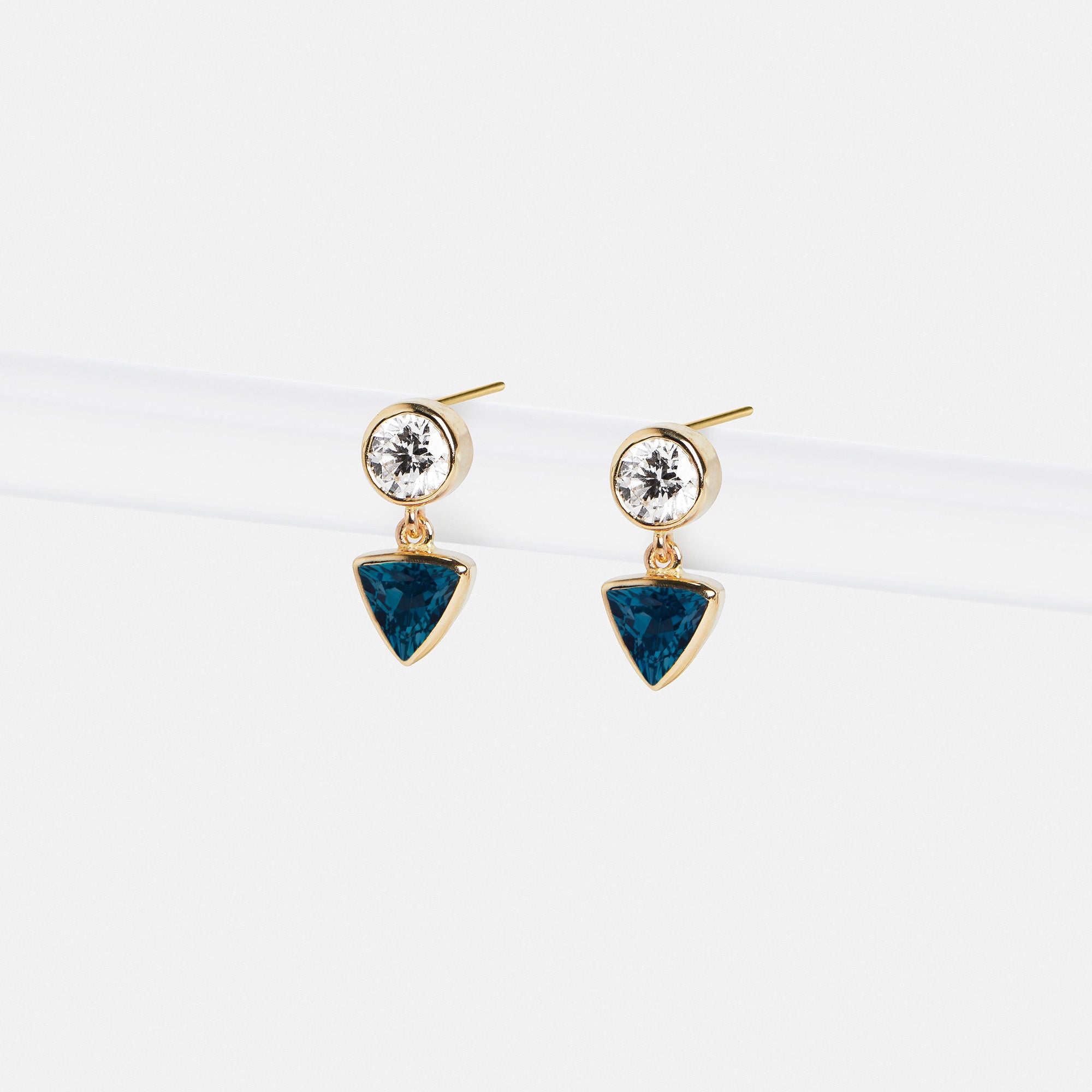 Supi Earrings with London Blue Topaz