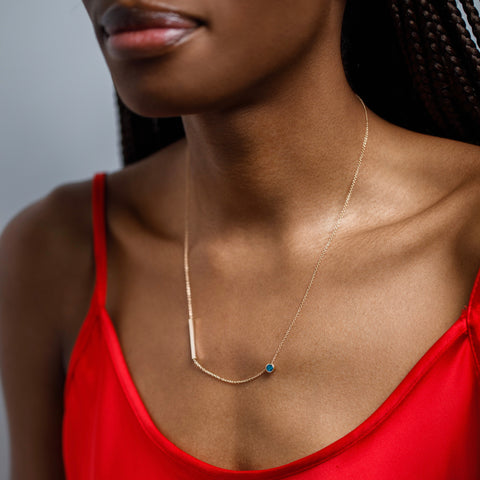 Tali Necklace with London Blue Topaz