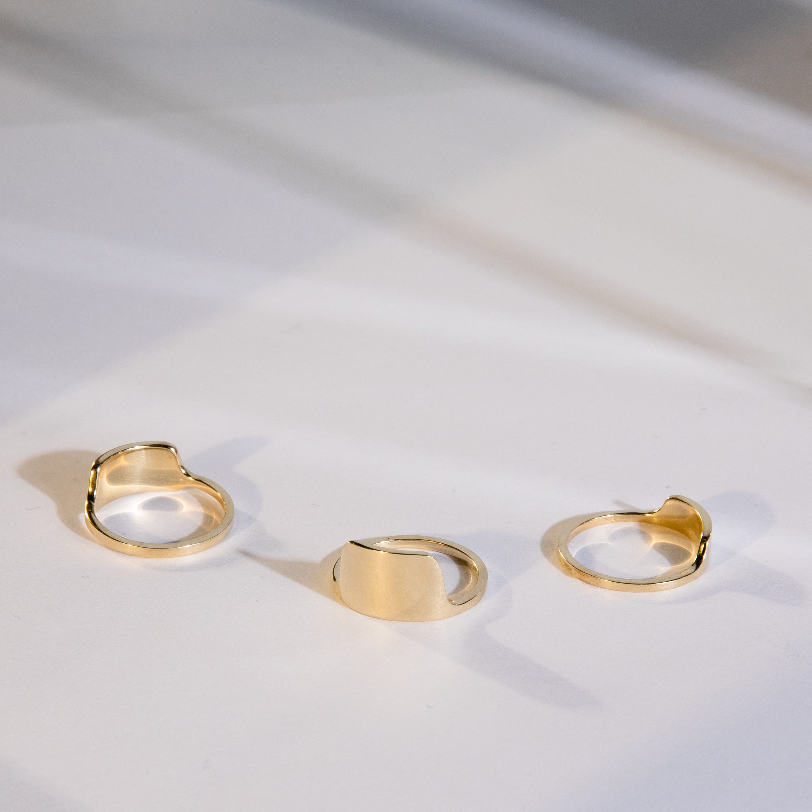 Tylo Stacking Ring in 14k Gold By SHW Fine Jewelry NYC