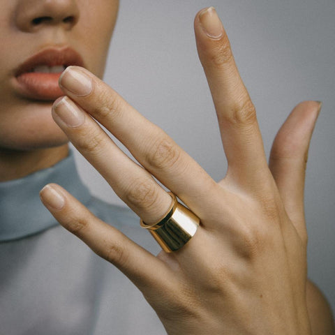 Tava Simple Ring in 14k Gold By SHW Fine Jewelry NYC