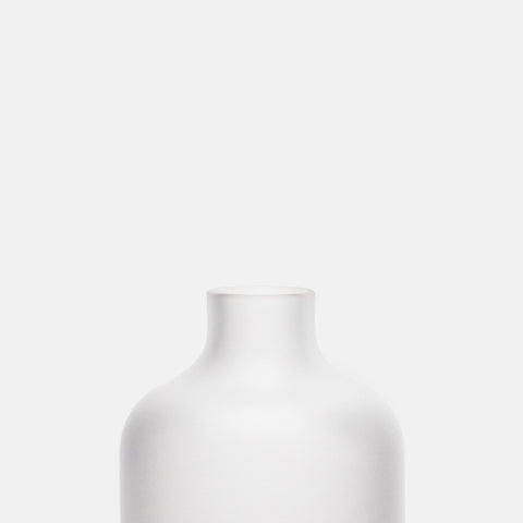 Frosted Clear Glass Bottle