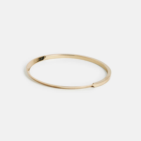 Ura Unisex Bangle in Yellow Brass By SHW Fine Jewelry New York City