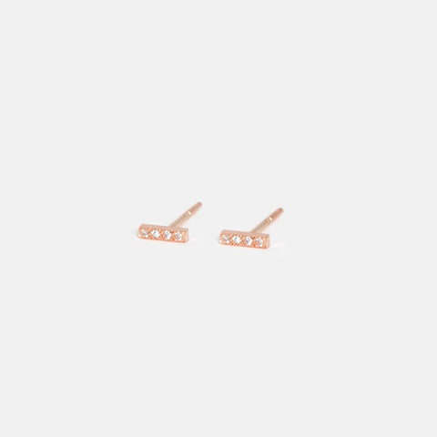 Vilko Studs in Rose Gold with Diamonds